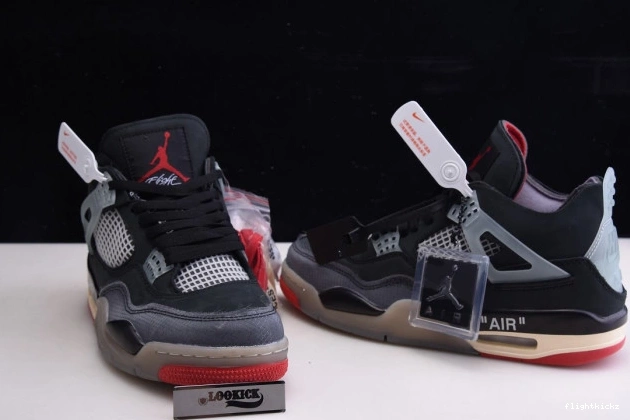 CV9388-001 x 4 Retro Off White Air Jordan Bred 0804
